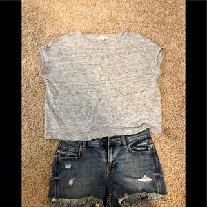 Madewell Heather Grey Top